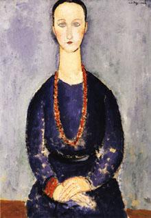 Amedeo Modigliani Woman with Red Necklace Germany oil painting art